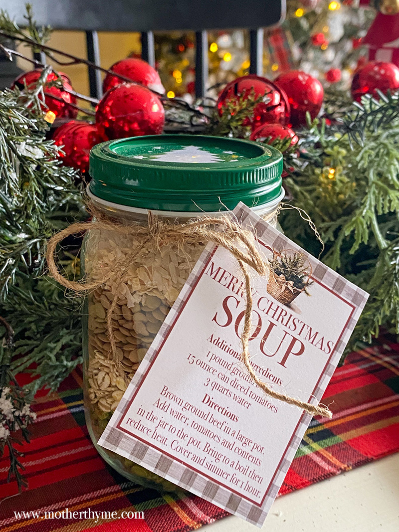 5 Christmas Gift In A Jar Ideas + Free Printable Tags! - Mother Thyme with regard to Free Printable Christmas Jar Tags