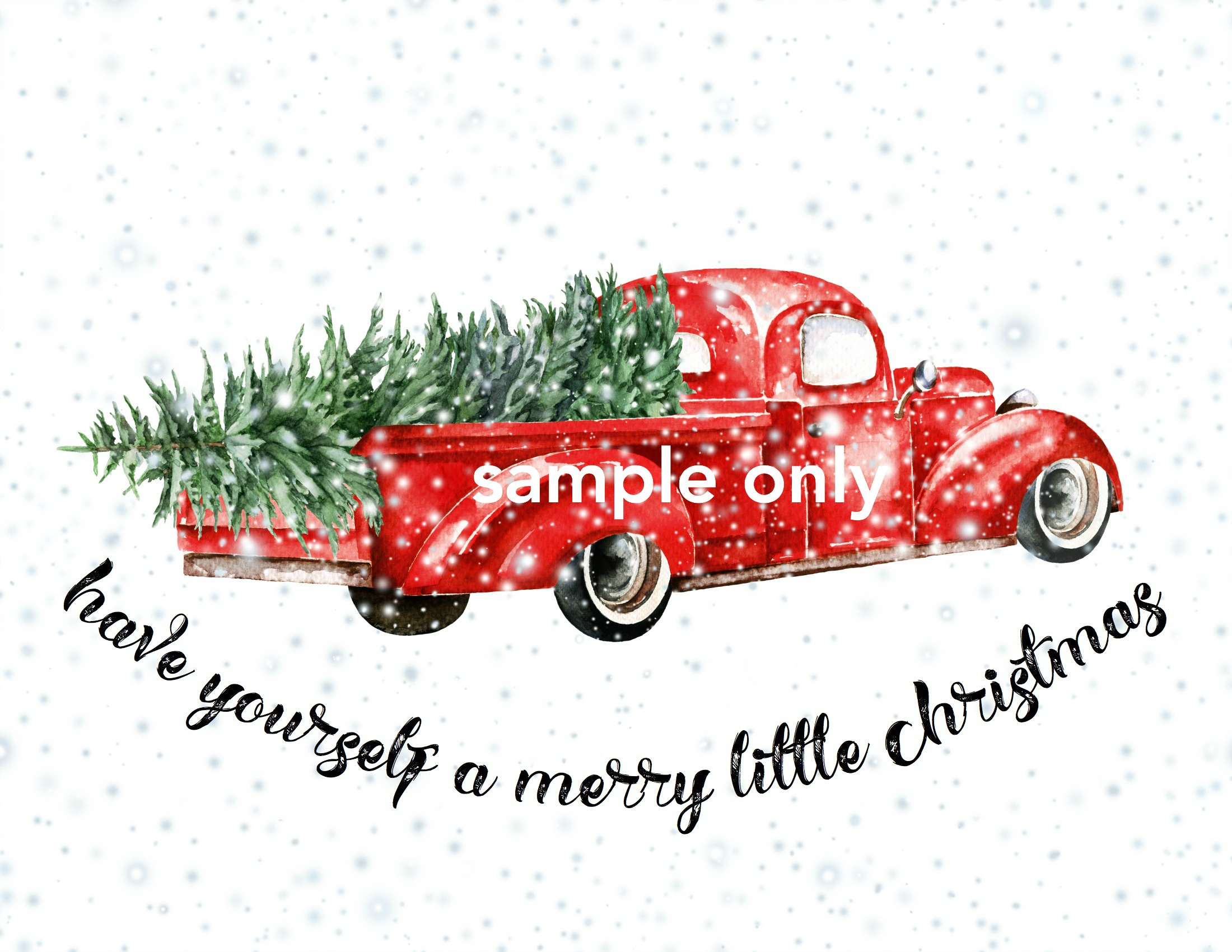 5 Free Vintage Truck Christmas Printables | The Happy Housie pertaining to Free Printable Red Truck with Christmas Tree