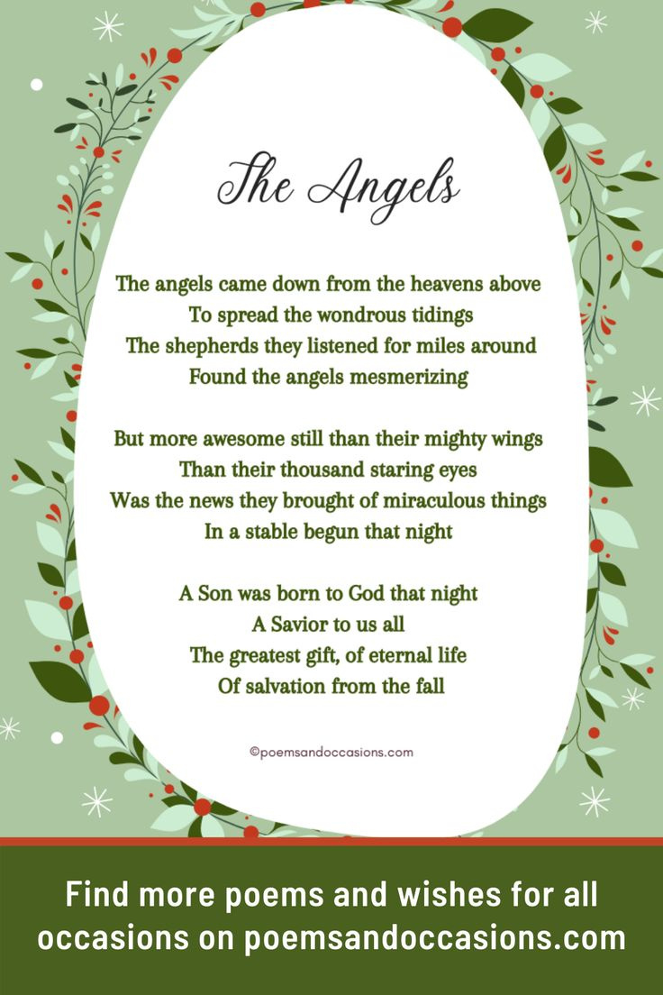 5 Short And Sweet Religious Christmas Poems within Free Printable Christmas Speeches For Church