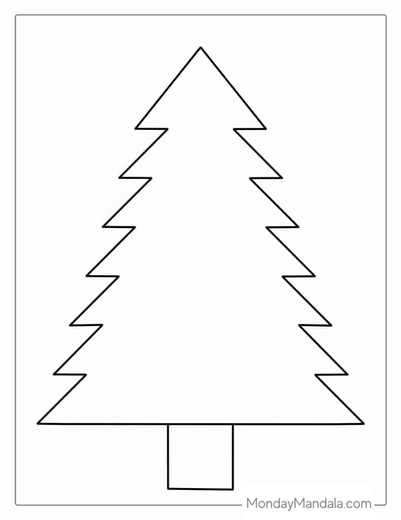 53 Christmas Tree Coloring Pages (Free Pdf Printables) for Christmas Tree Color Sheets Printable Free