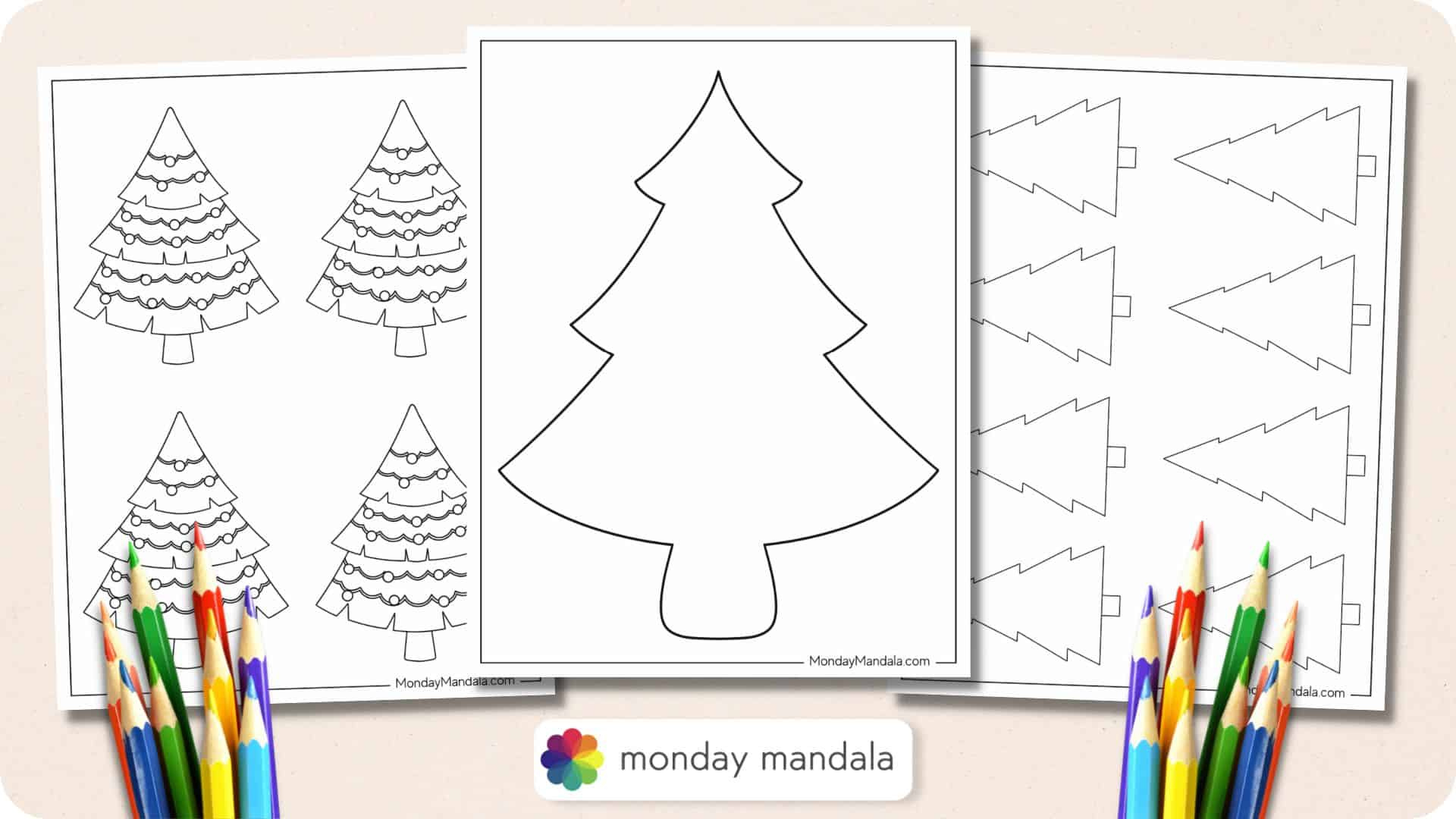 60 Christmas Tree Templates (Free Pdf Printables) with regard to Christmas Tree Pattern Free Printable