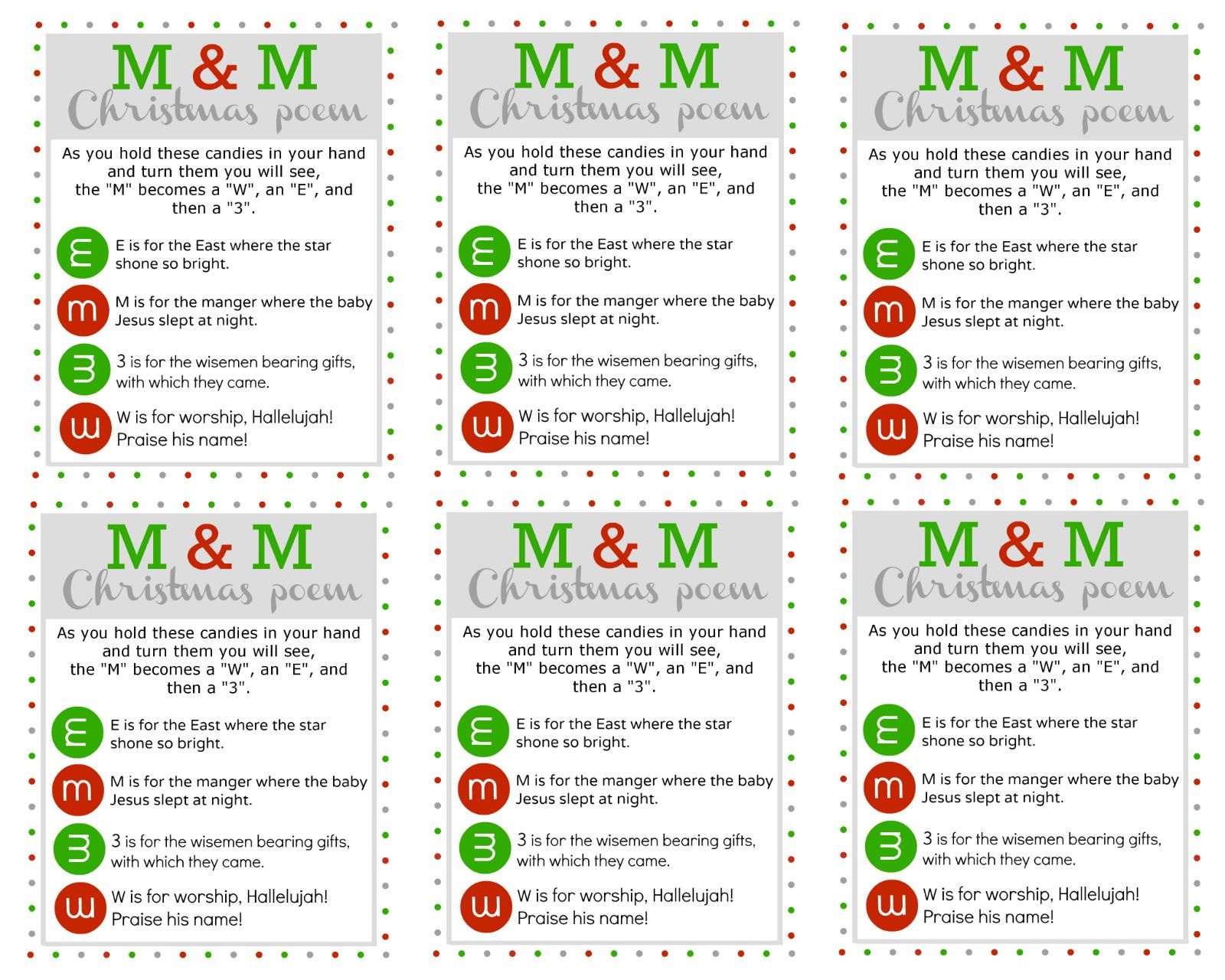 7 Christmas Ideas | Christmas, Christmas Poems, Christmas Fun inside Free Printable M&amp;amp;amp;M Christmas Poem