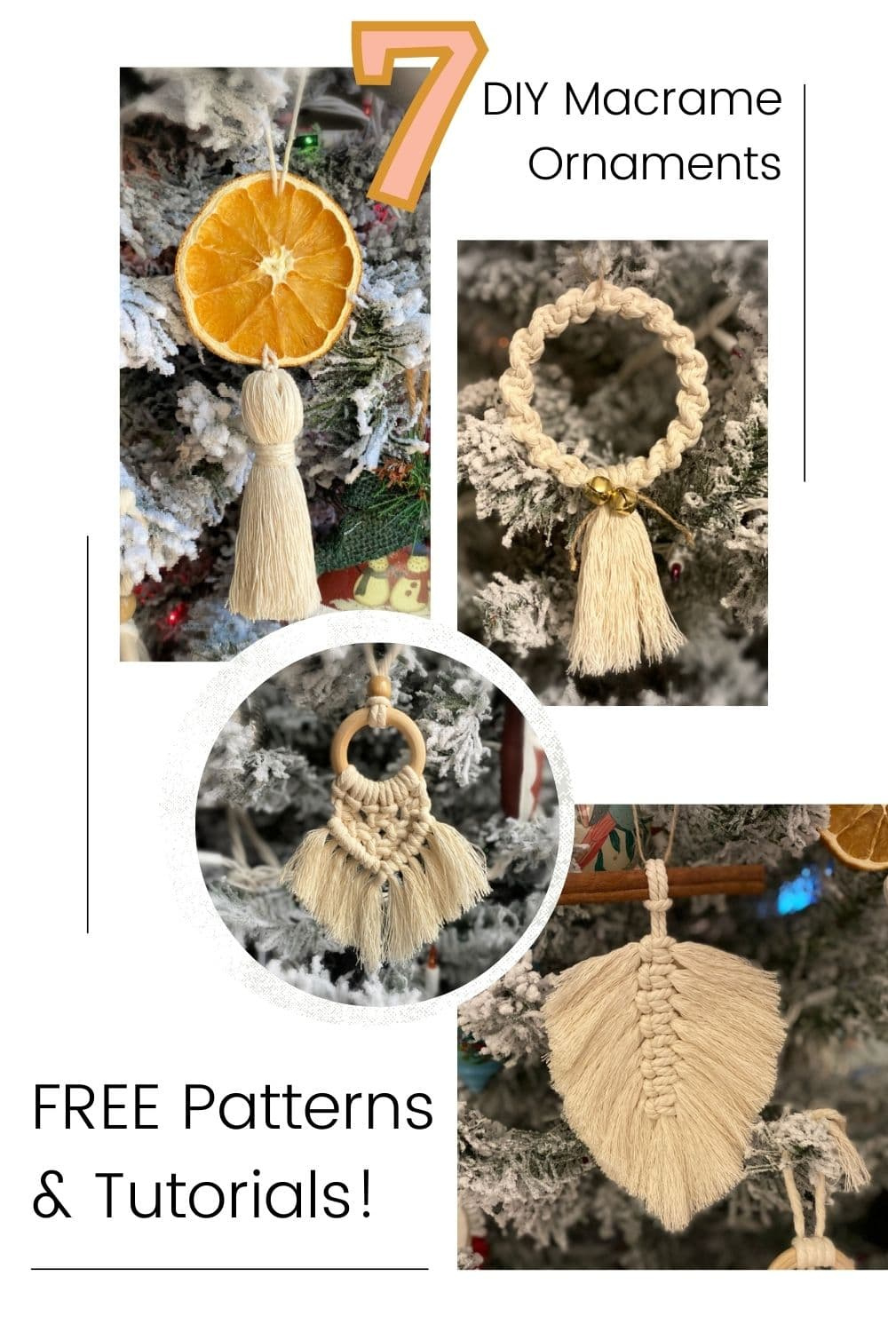 7 Easy Macrame Christmas Ornaments (With Free Patterns!) regarding Macrame Christmas Ornaments Patterns Free Printable