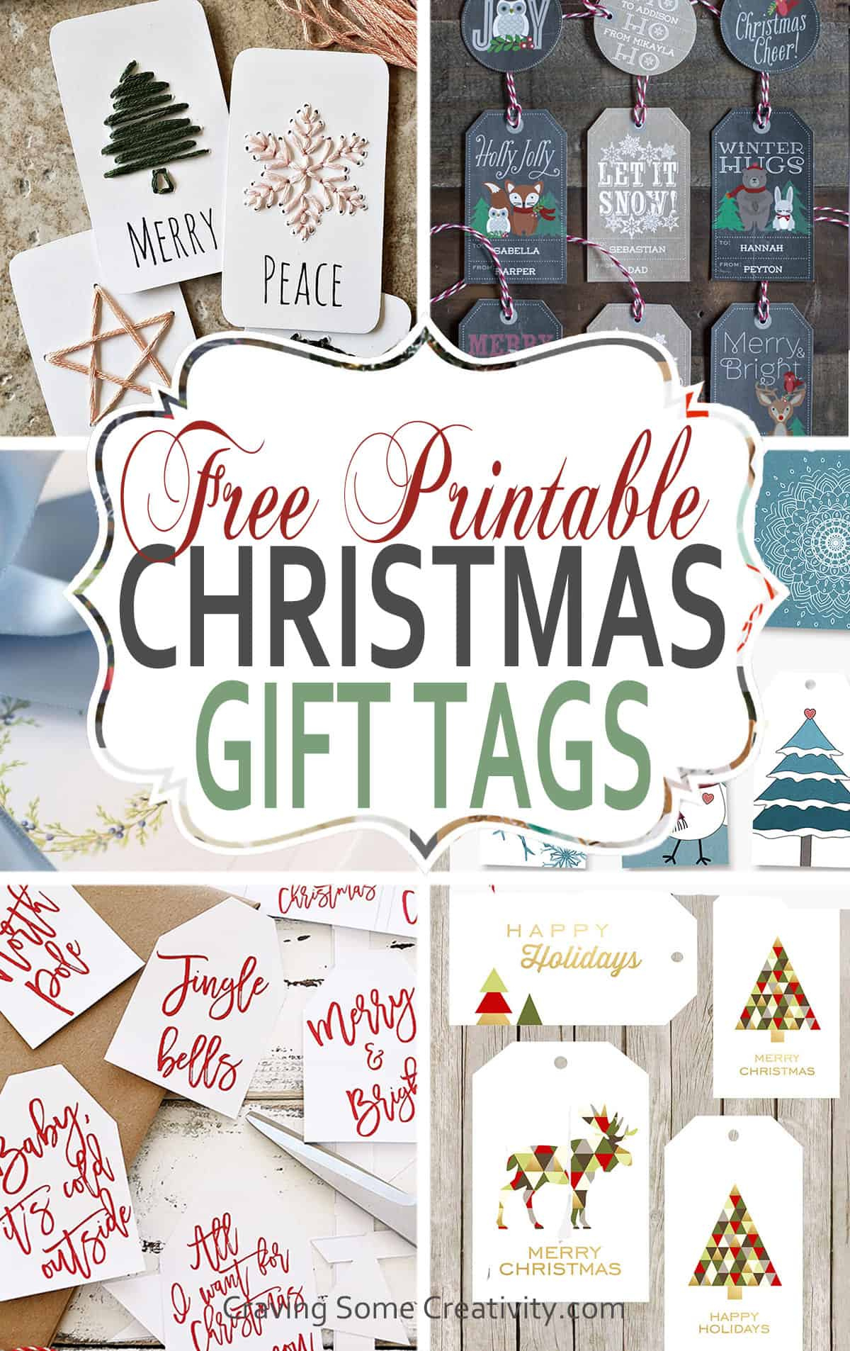 90+ Free Printable Rustic Christmas Tags For Gifts • Craving Some regarding Free Christmas Gift Tag Printable