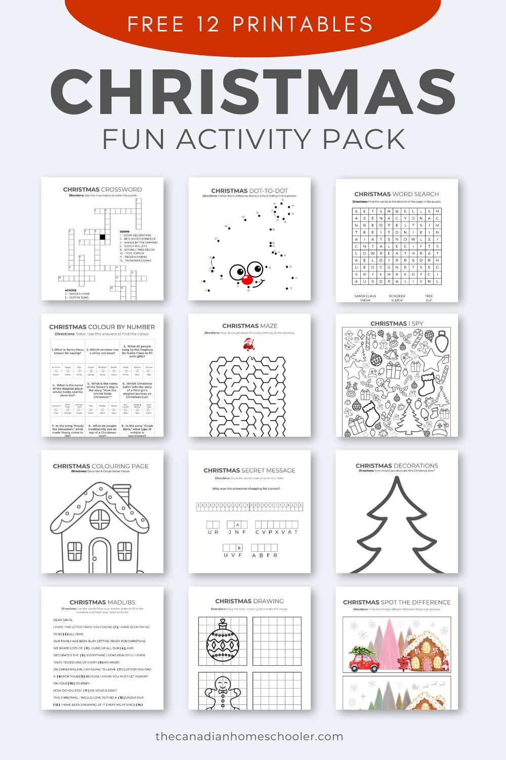 A Fun (&amp;amp; Free) Printable Christmas Activity Pack For Kids pertaining to Fun Printable Christmas Activities