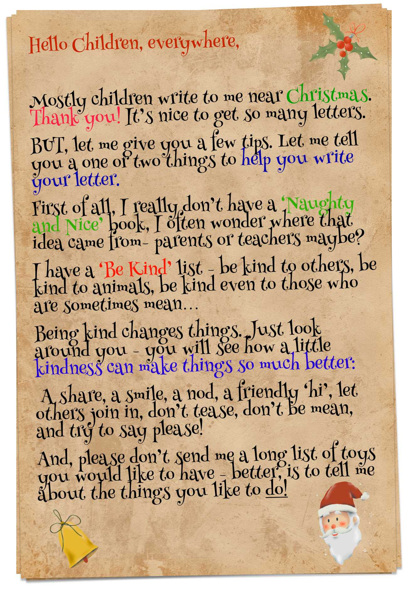 A Letter From Santa! | Christmas Stories | Bedtime Stories regarding Free Printable Christmas Short Stories