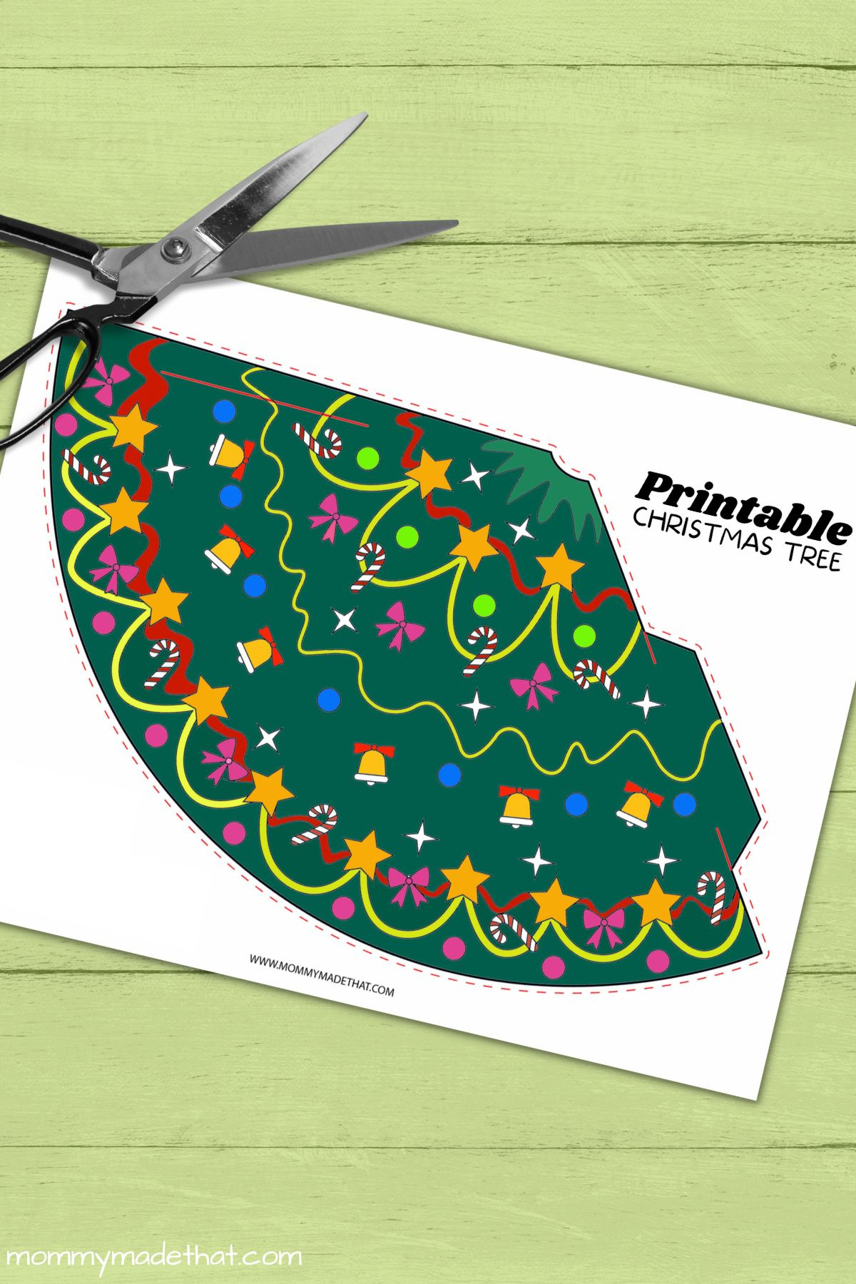 Adorable Free Printable Christmas Trees (Makes A Tree Shape) for Free Printable Christmas Tree Cone Template
