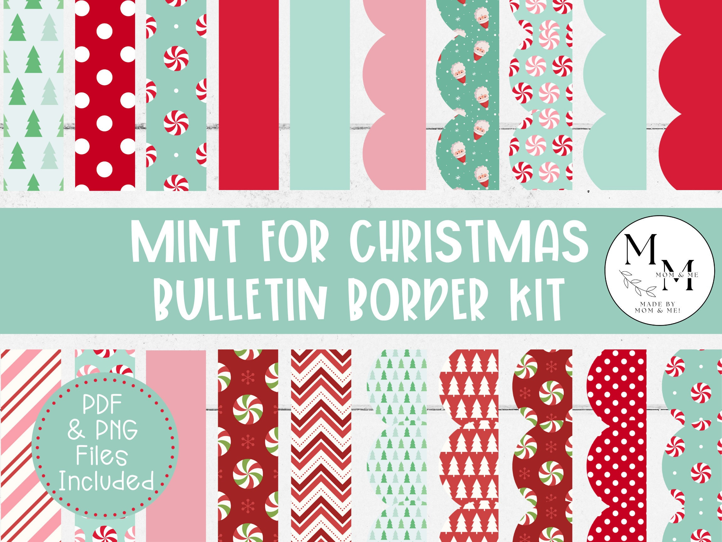 Buy Printable Bulletin Board Border, Christmas Classroom Decor pertaining to Free Printable Christmas Borders For Bulletin Boards