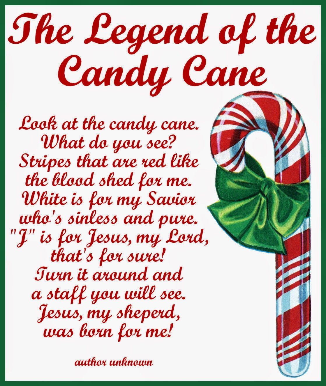 Candy Cane Story Printable Christmas Candy Cane Holder: Classroom with Printable Christmas Candy Cane Story
