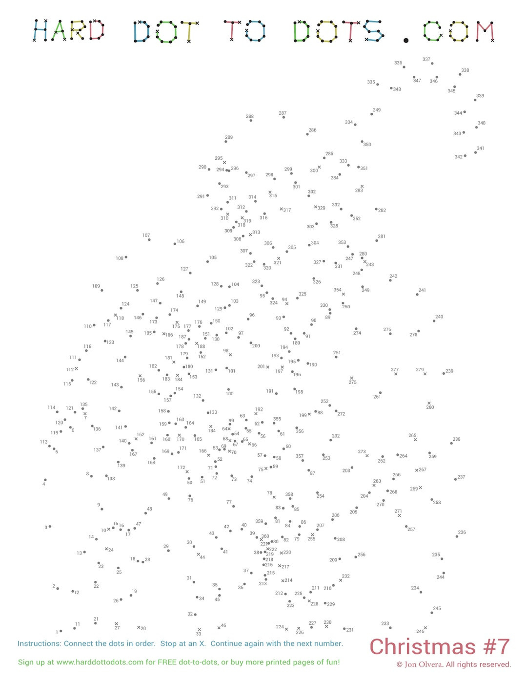 Christmas 10 Pack Digital Dot To Dots - Etsy Uk for Hard Christmas Dot To Dot Printable