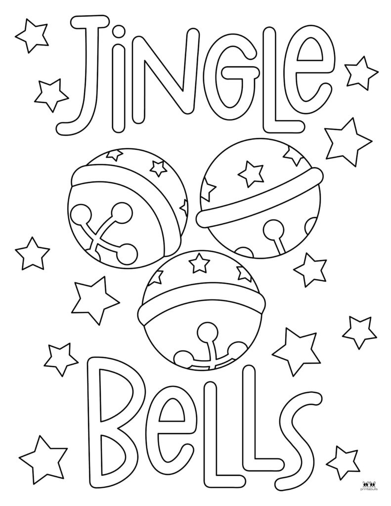 Christmas Bells Coloring Pages &amp;amp; Templates | Printabulls regarding Free Printable Christmas Bell Template