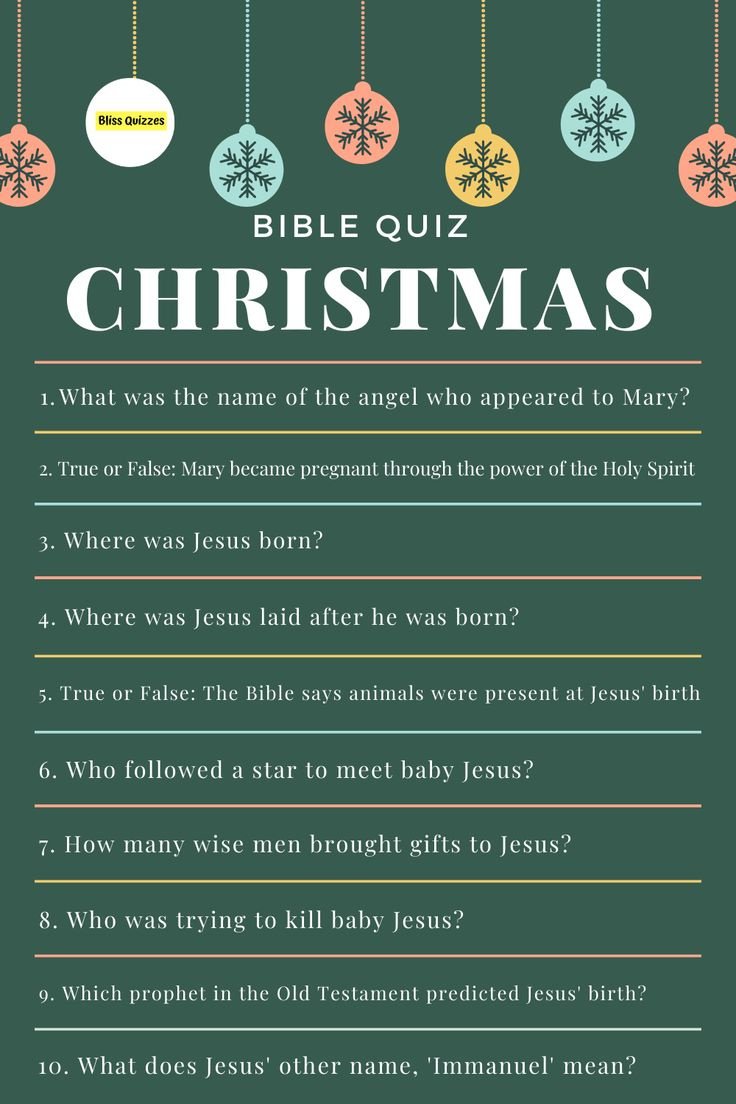 Christmas Bible Quiz throughout Printable Christmas Bible Quiz Questions and Answers