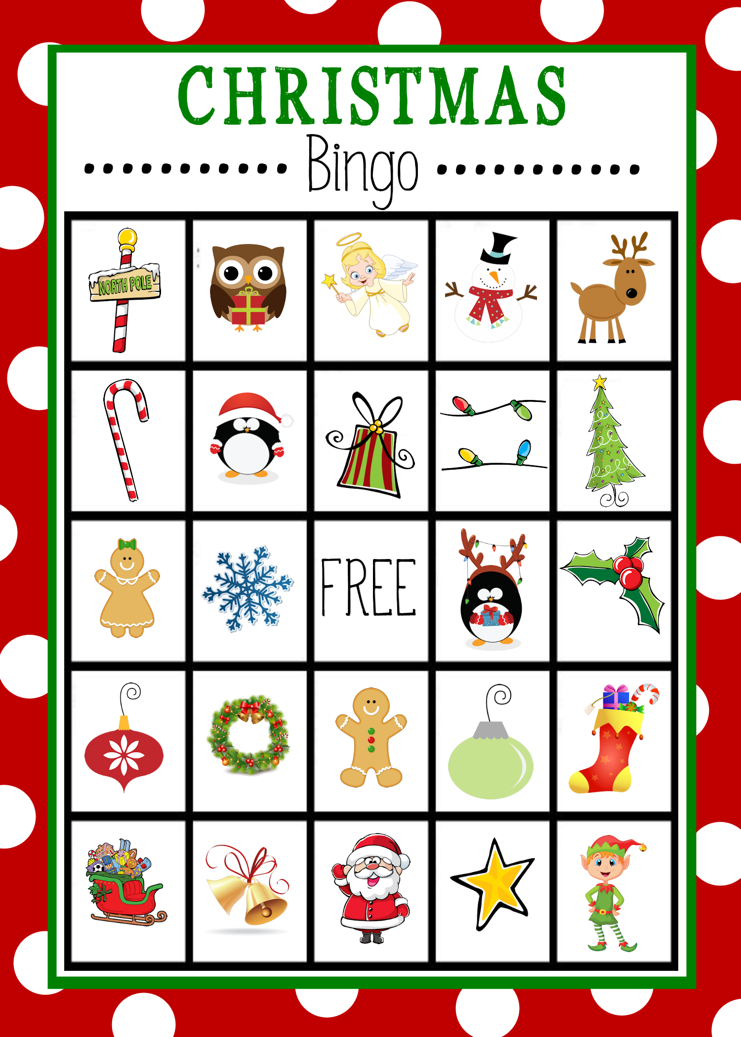 Christmas Bingo - Crazy Little Projects inside Printable Christmas Bingo Boards