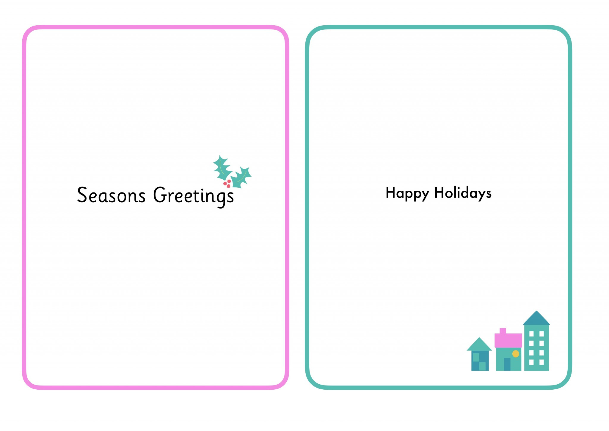 Christmas Card Inserts With Small Images - Printable Teaching for Print Free Printable Christmas Card Inserts