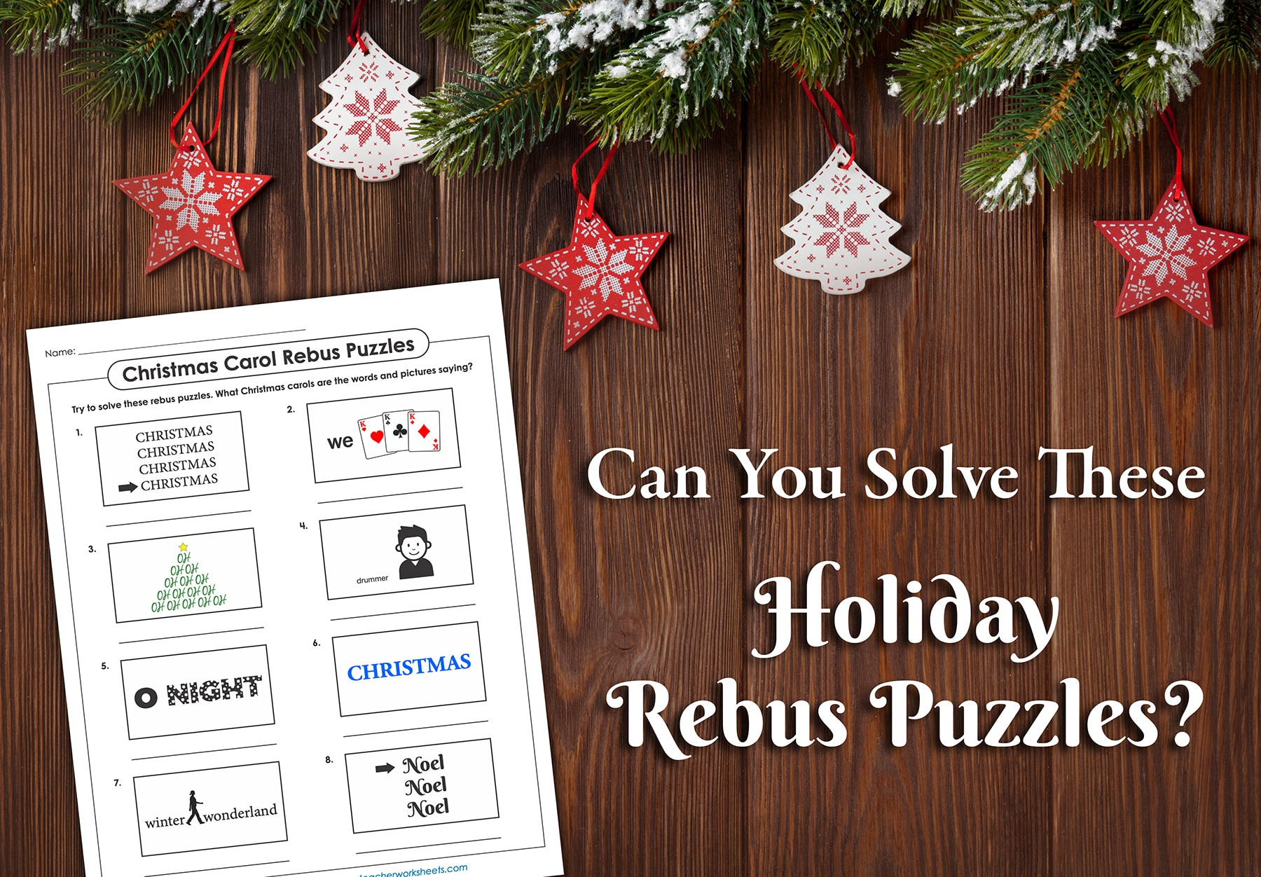 Christmas Carol Rebus Puzzles Blog Post inside Free Printable Christmas Rebus Puzzles With Answers