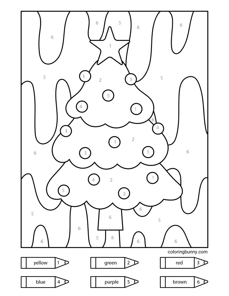 Christmas Colornumber Coloring Pages (20 Free Printable Pdfs) with regard to Color by Number Christmas Tree Printable