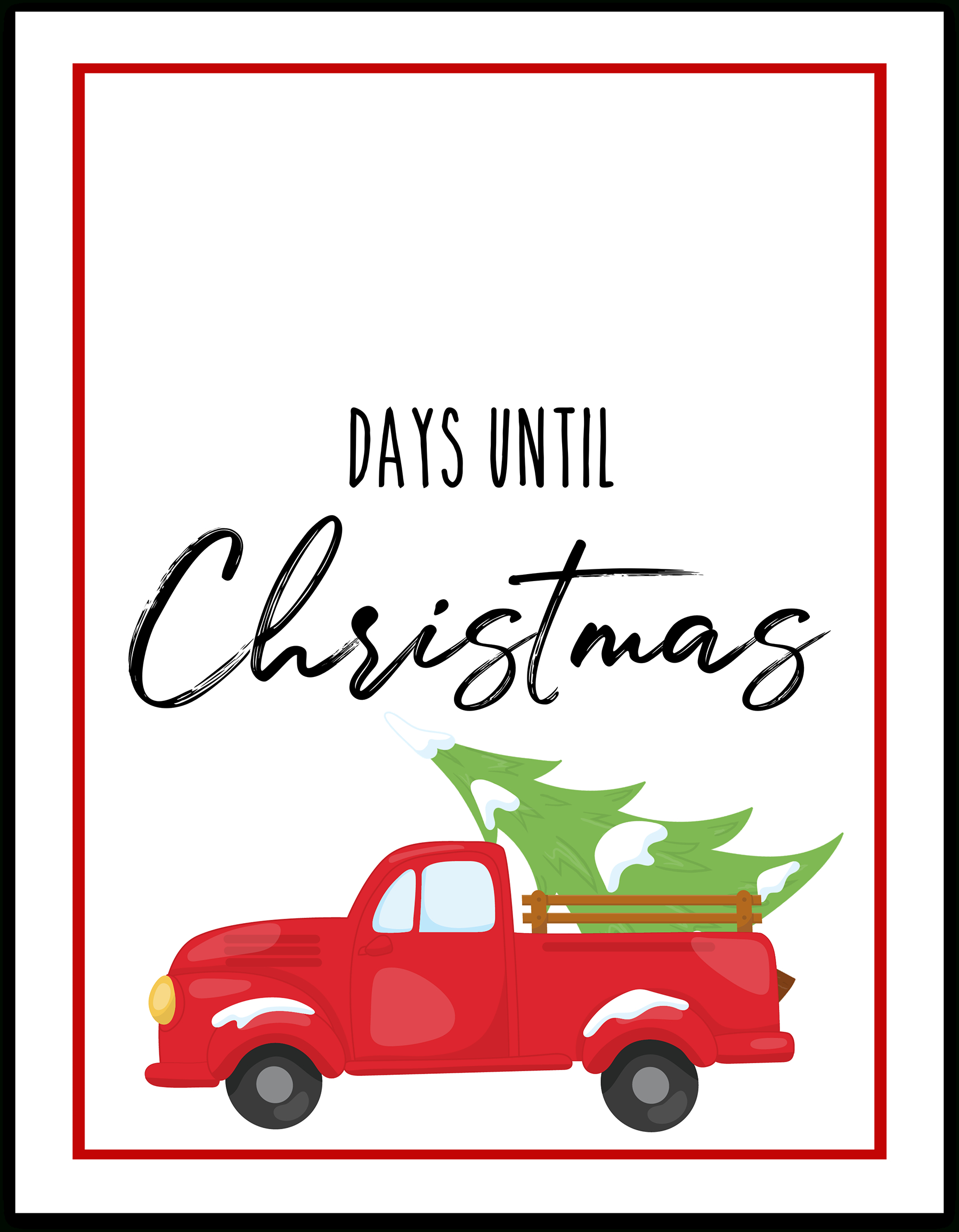 Christmas Countdown Free Printable - Extreme Couponing Mom intended for Days Till Christmas Countdown Printable