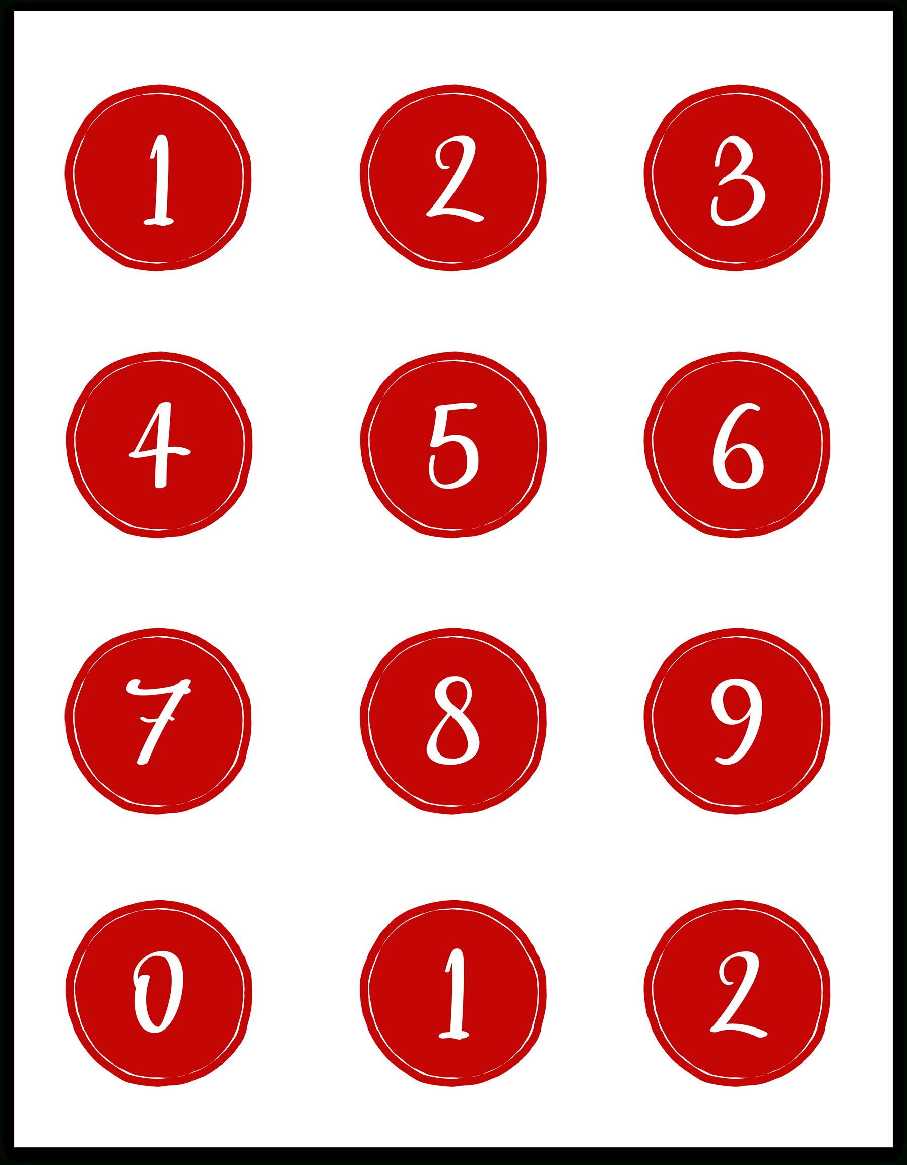 Christmas Countdown Free Printable - Extreme Couponing Mom throughout Christmas Themed Numbers Printable