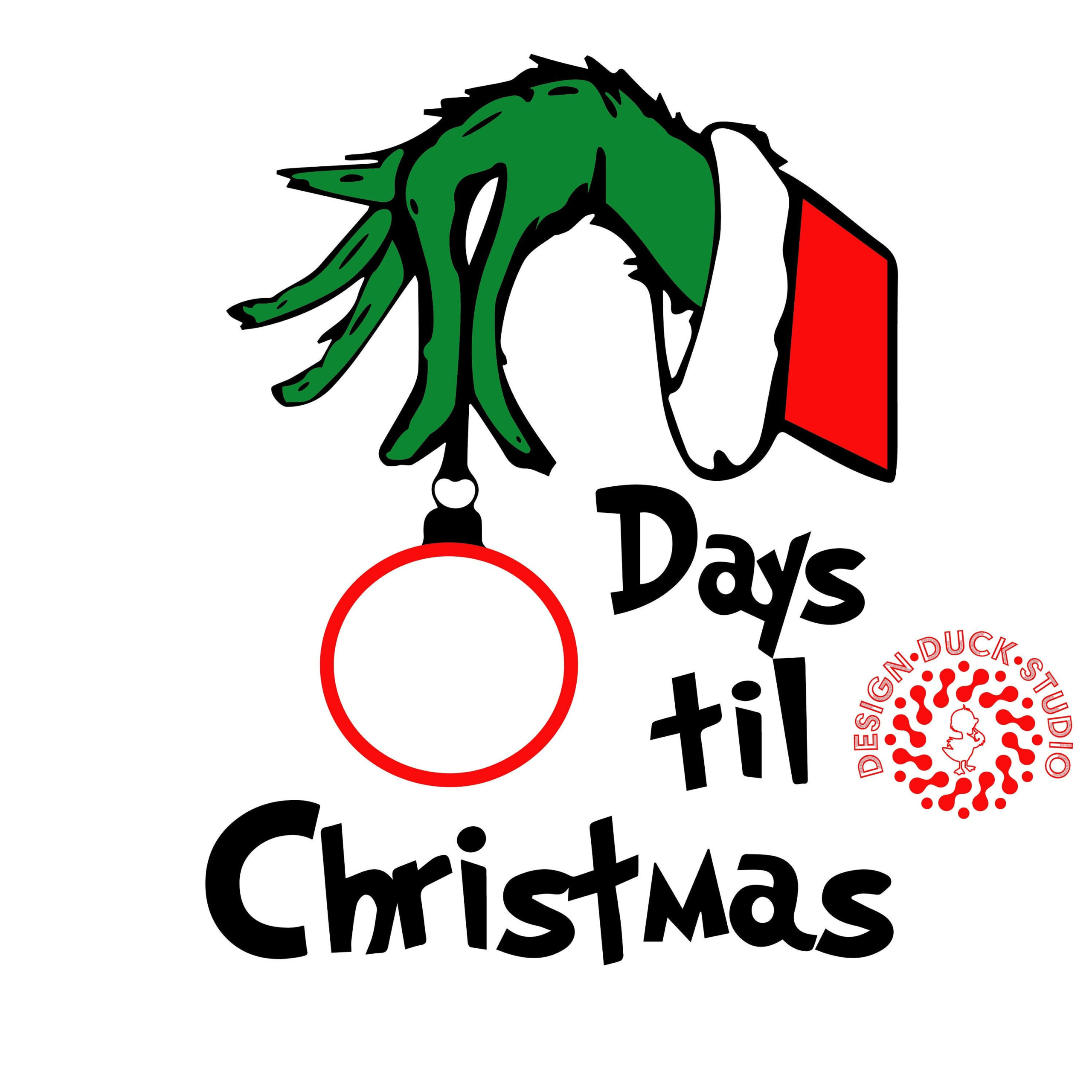 Christmas Countdown Svg, Days Til Christmas Svg, Hand With with regard to Days Till Christmas Countdown Printable