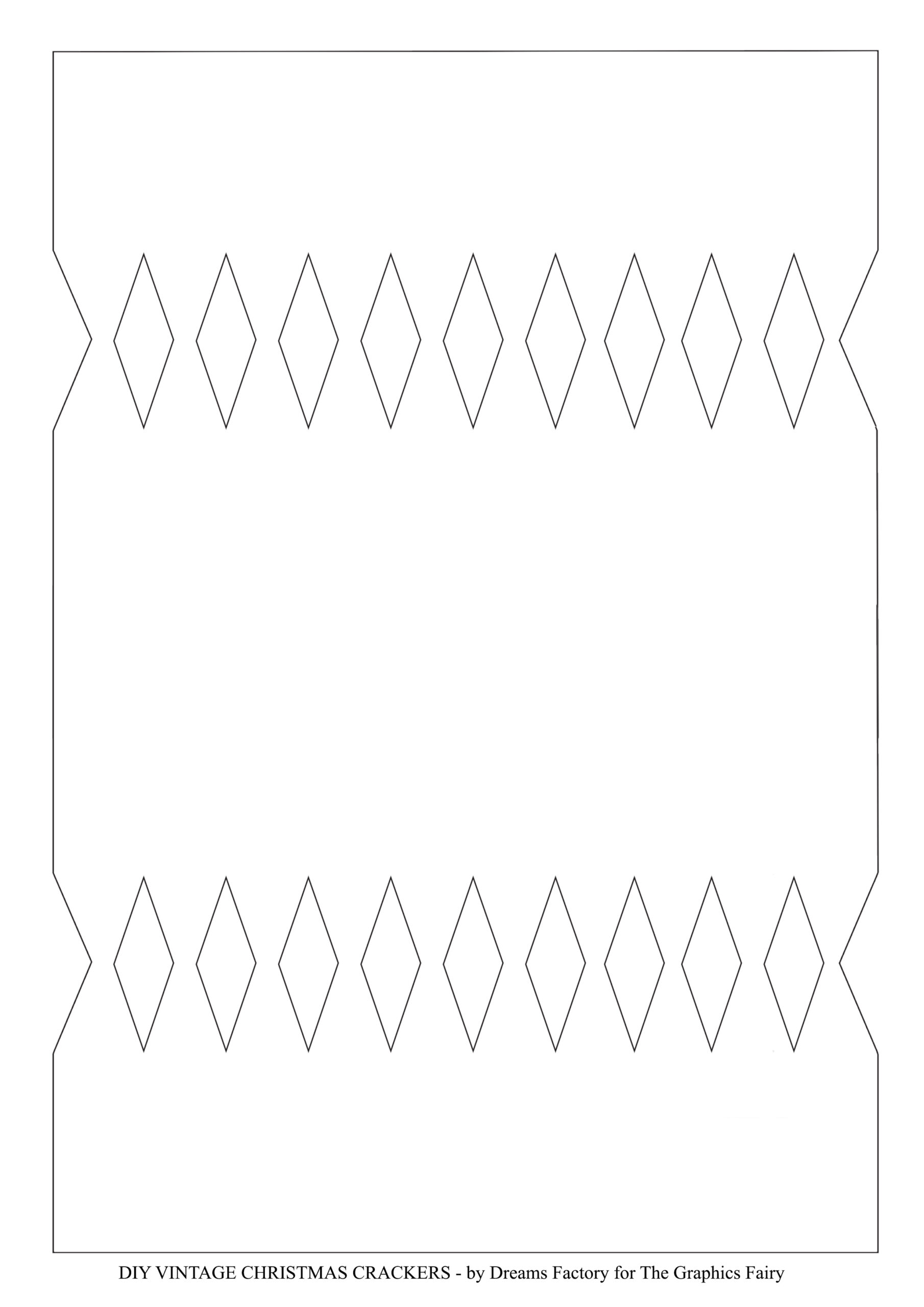 Christmas Cracker Template within Free Printable Christmas Cracker Template