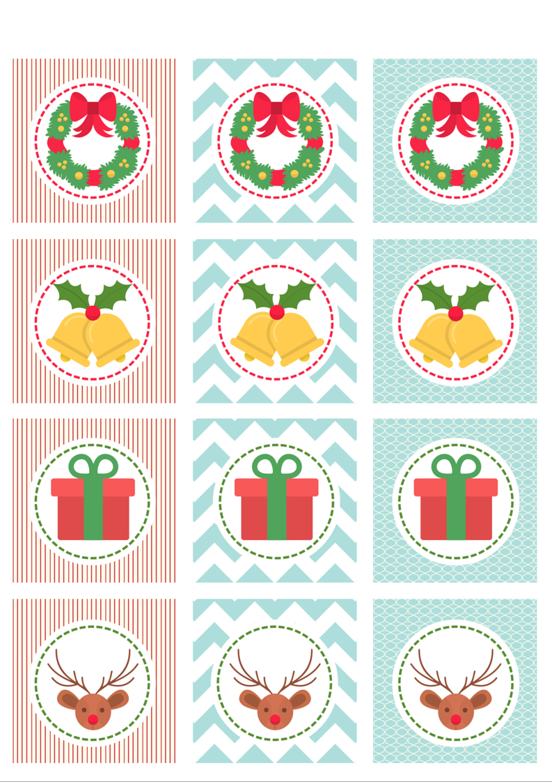 Christmas Cupcake Toppers - Free Printables within Printable Christmas Cake Toppers