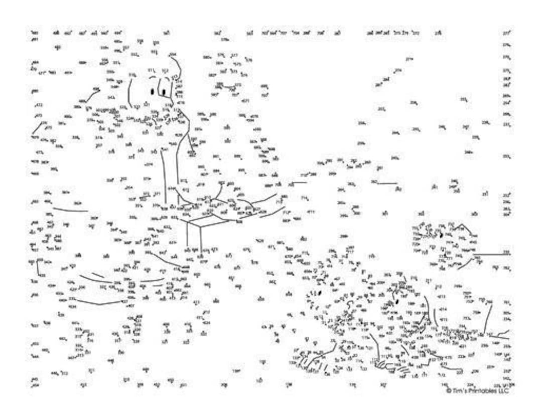 Christmas Extreme Difficulty Dot-To-Dot / Connect The Dots Vol. 1 throughout Hard Christmas Dot to Dot Printable
