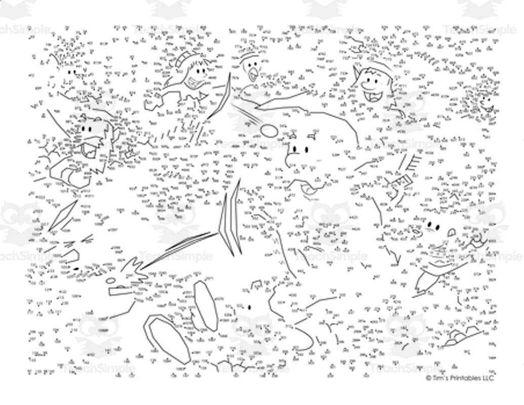 Christmas Extreme Difficulty Dot-To-Dot Pdf - Over 1000 Dots! pertaining to Hard Christmas Dot to Dot Printable