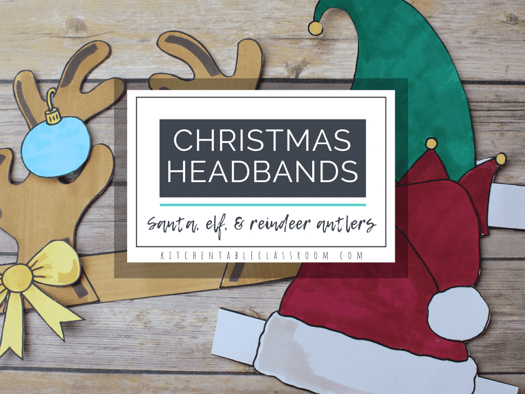 Christmas Hats To Print And Color - The Kitchen Table Classroom regarding Printable Christmas Hat Template