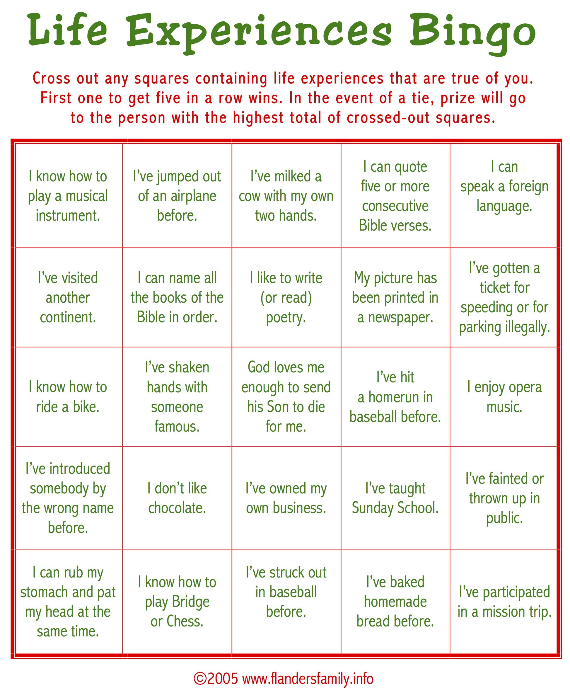 Christmas Ice Breaker Bingo (Free Printable) - Flanders Family in Free Printable Christmas Bingo For Adults
