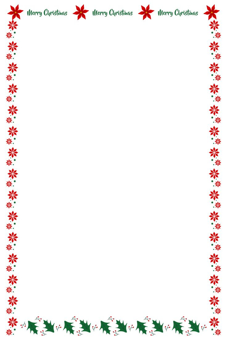 Christmas Letter Head - 14 Free Pdf Printables | Printablee with regard to Free Printable Christmas Letterhead Paper