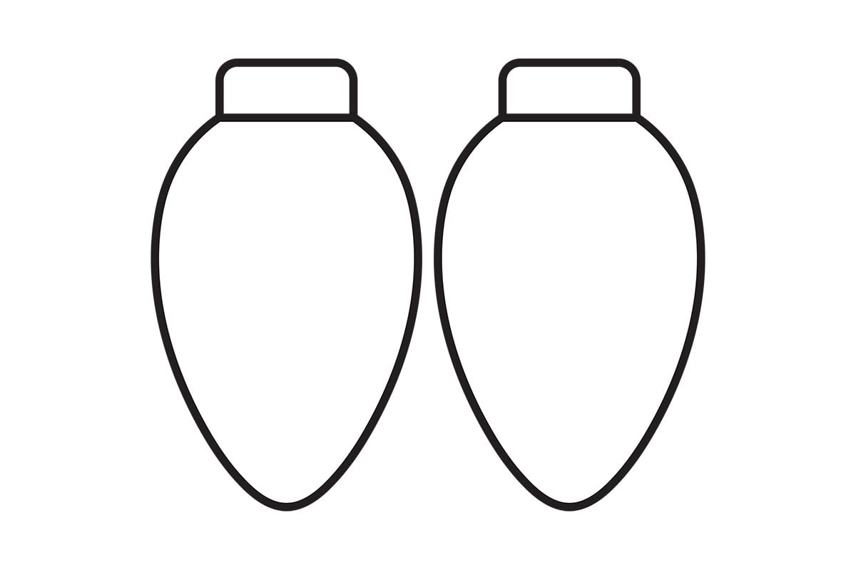 Christmas Light Template (Free Printables) - The Best Ideas For Kids in Free Printable Christmas Light Bulbs