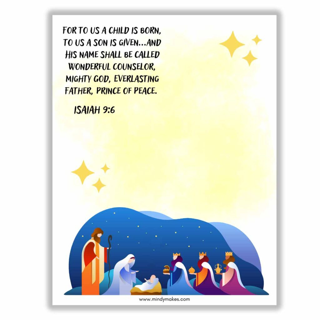 Christmas Nativity Handprint Art (Free Printable) - Mindymakes intended for Free Printable Christmas Handprint Poem