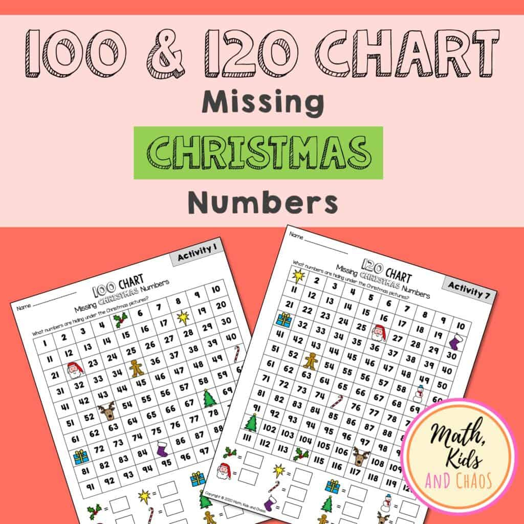 Christmas Numbers (100 And 120 Chart Activities With A Festive intended for Free Printable Christmas Numbers 1-100