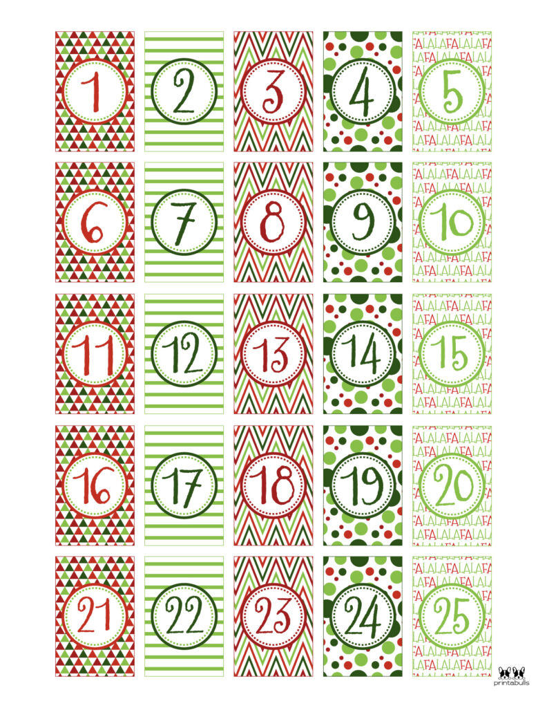 Christmas Numbers | Printabulls inside Free Printable Christmas Numbers 1-50