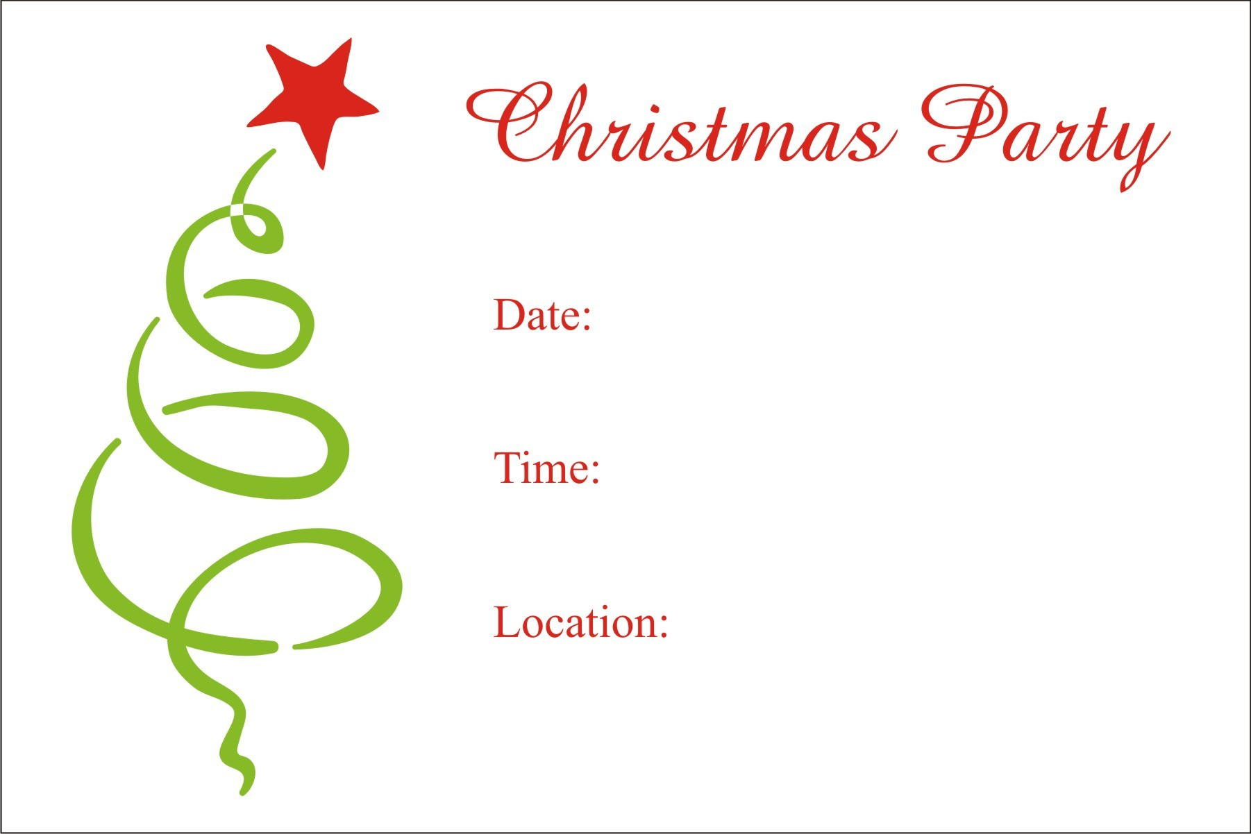 Christmas Party Free Printable Holiday Invitation Personalized in Free Printable Christmas Party Invite