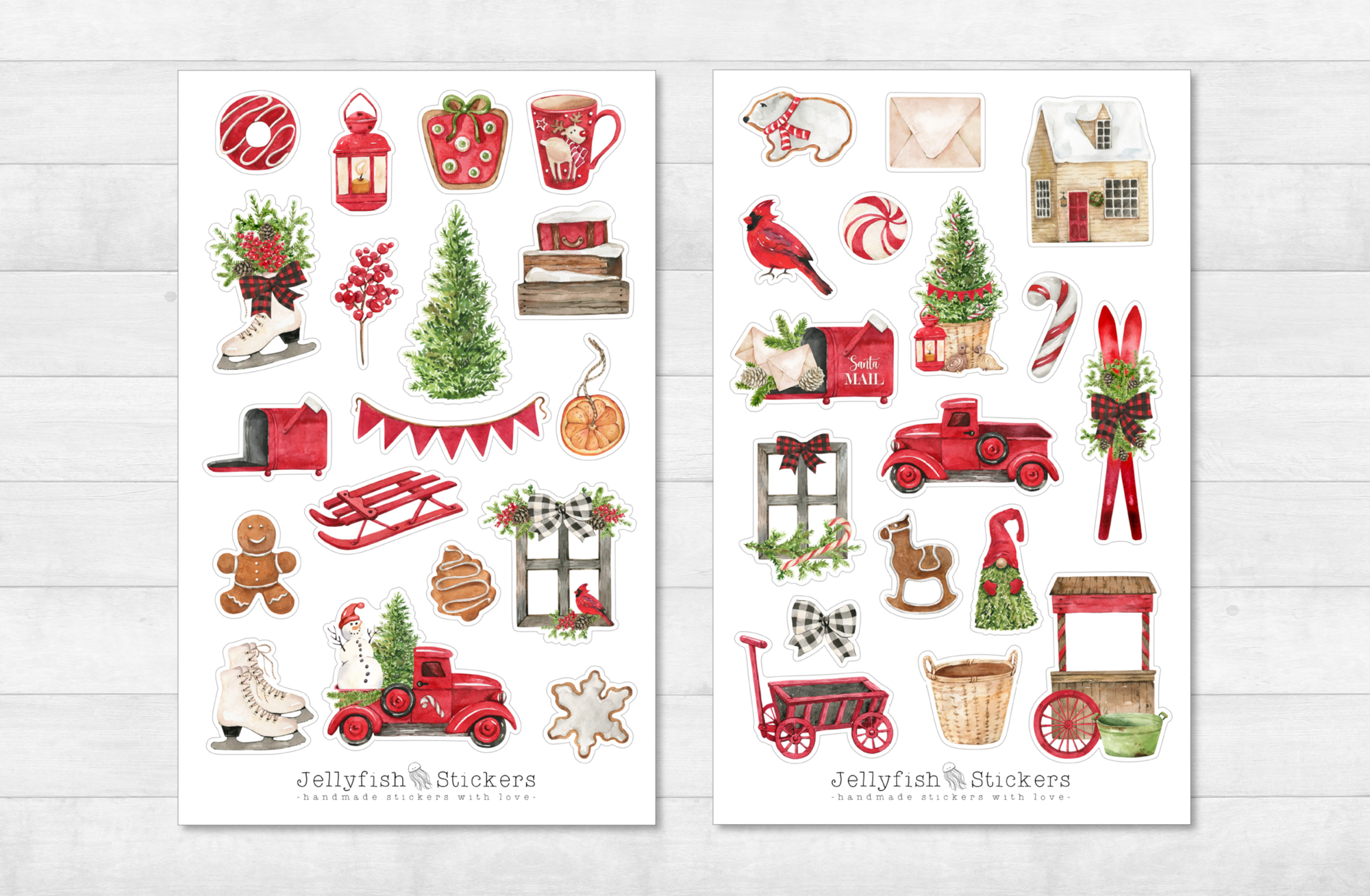 Christmas Sticker Set with regard to Christmas Stickers Printable