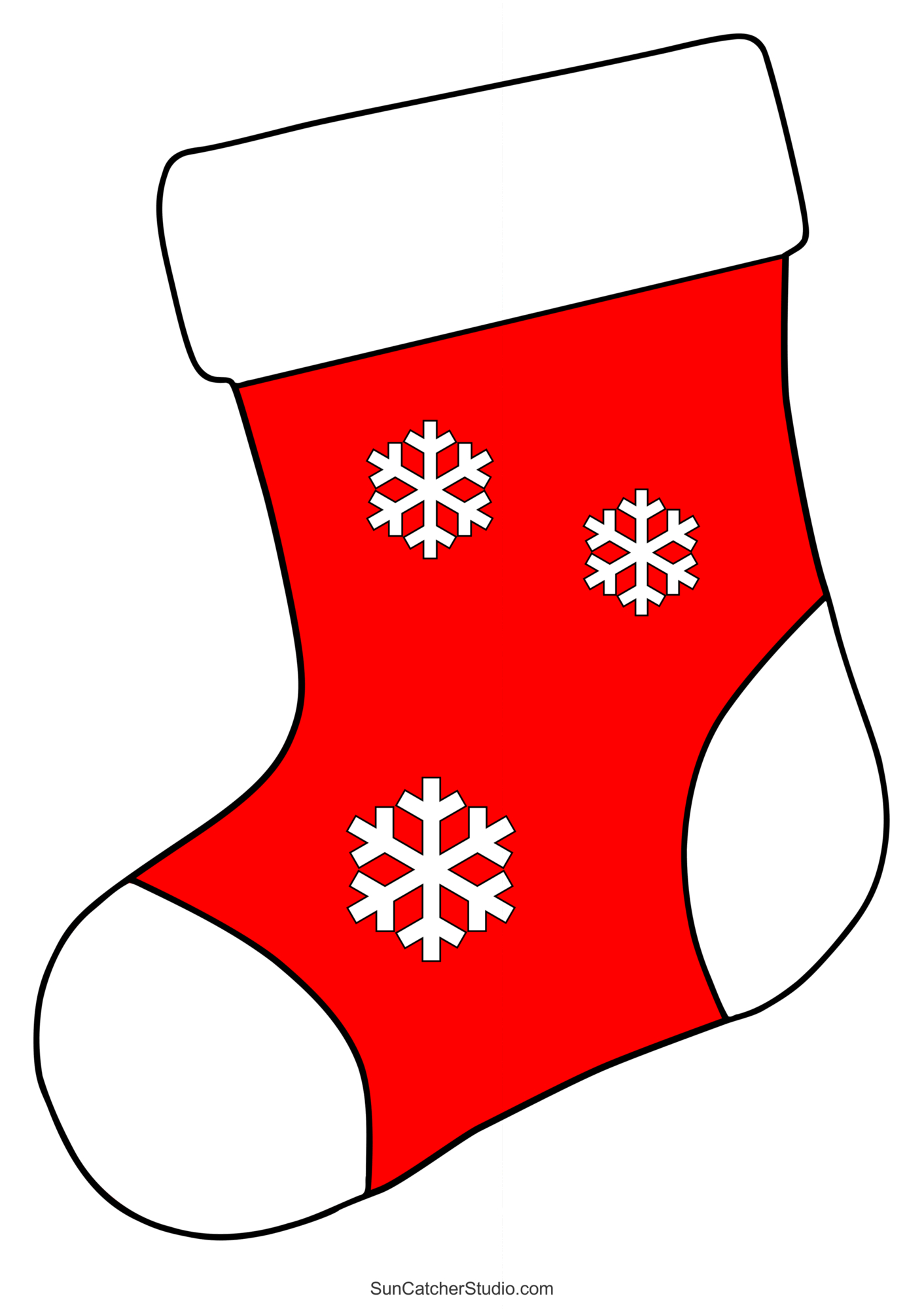 Christmas Stocking Patterns (Printable Stencils & Templates throughout Christmas Stocking Templates Free Printable