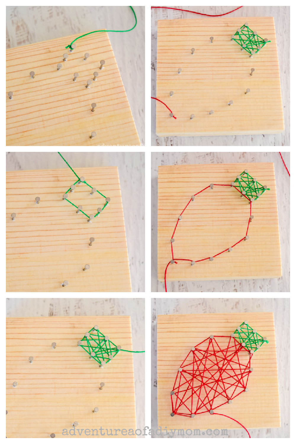 Christmas String Art — Adventures Of A Diy Mom for Free Printable Christmas String Art Patterns