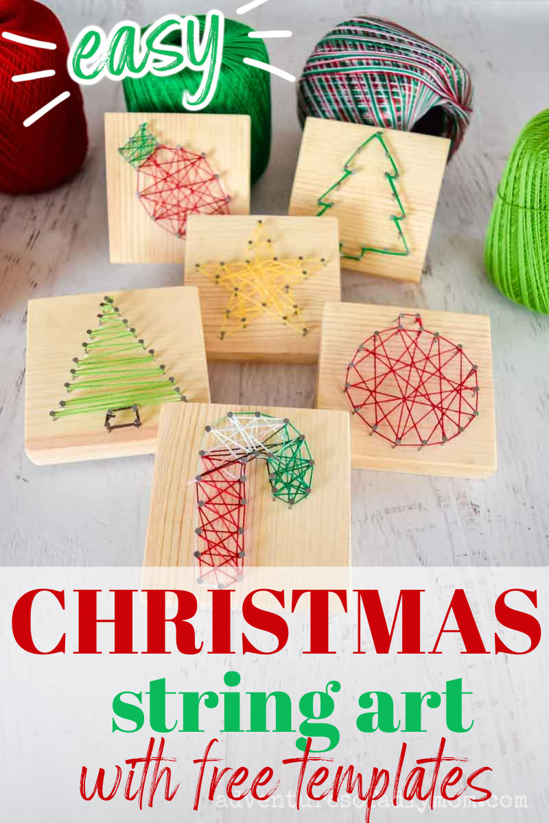 Christmas String Art — Adventures Of A Diy Mom throughout Free Printable Christmas String Art Patterns