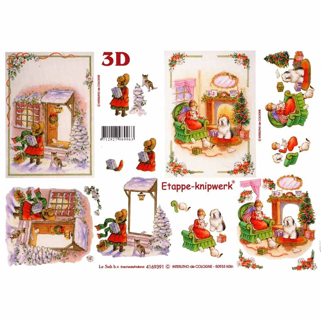 Christmas Surprise Designs 3D Decoupage Sheet regarding Free Printable 3d Christmas Decoupage Sheets