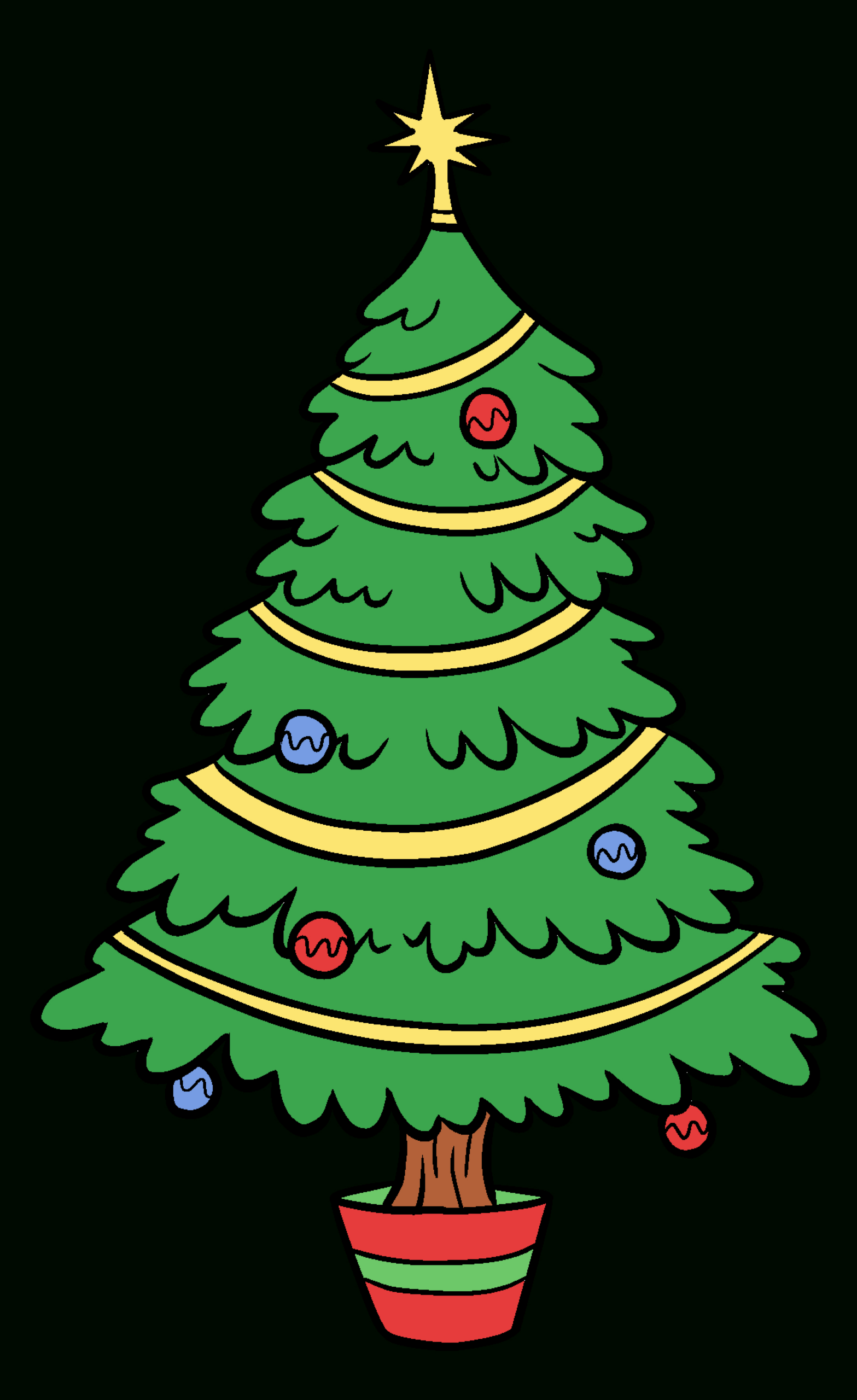 Christmas-Tree-Clip-Art-Color - Tim&amp;#039;S Printables pertaining to Christmas Tree Color Printable