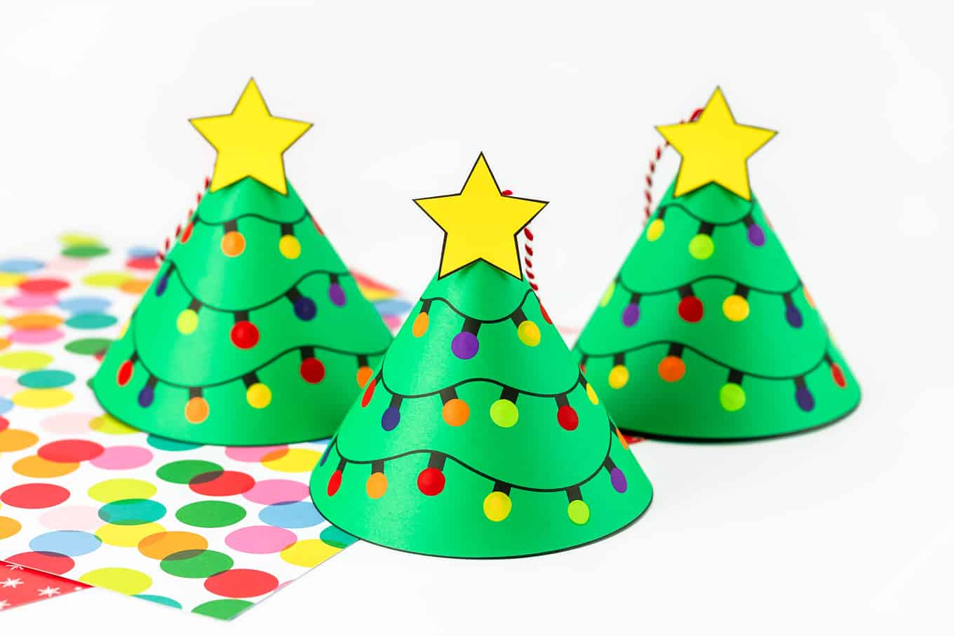 Christmas Tree Craft - Fireflies And Mud Pies for Christmas Tree Paper Craft Printable