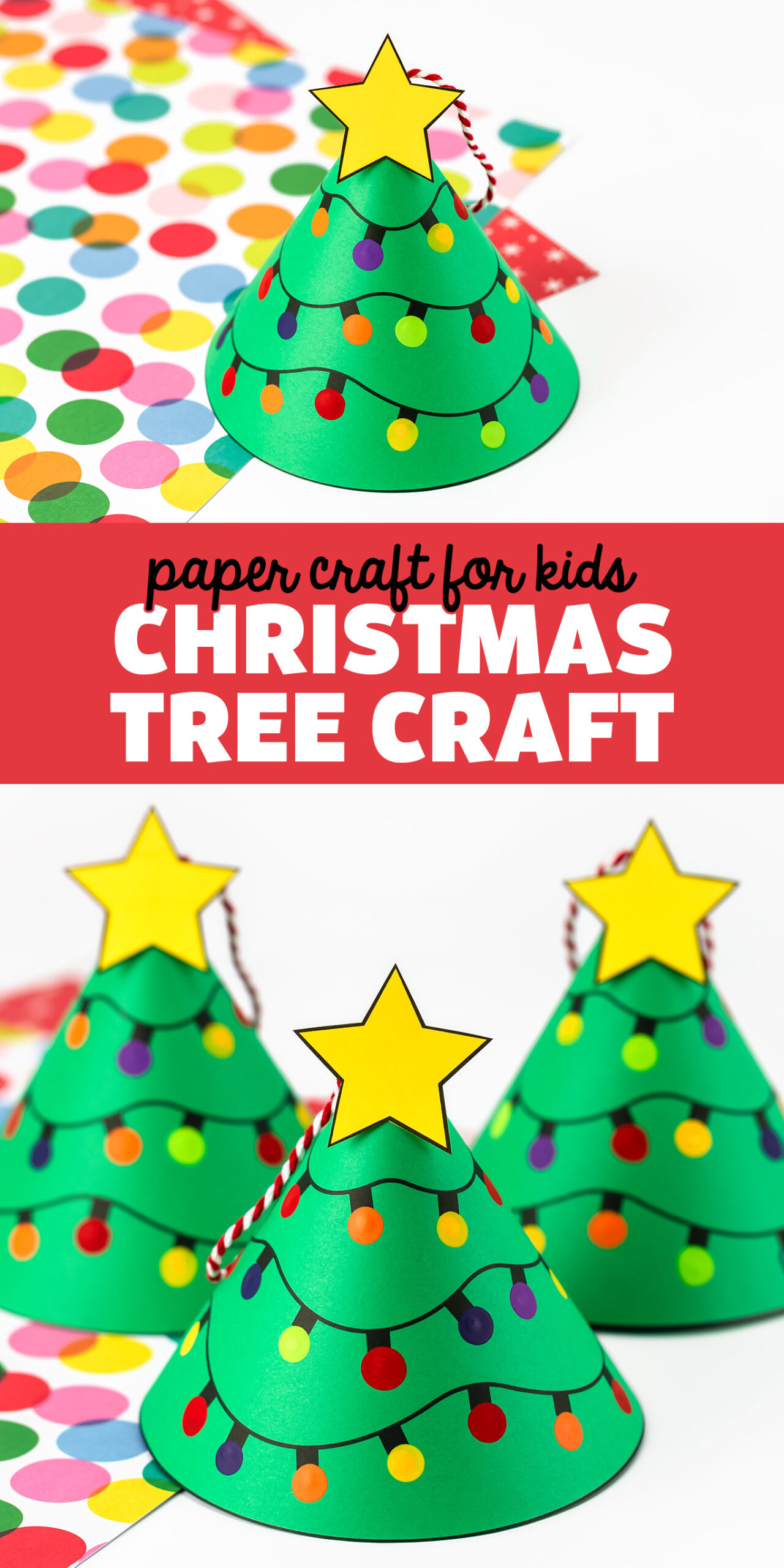 Christmas Tree Craft - Fireflies And Mud Pies pertaining to Christmas Tree Paper Craft Printable