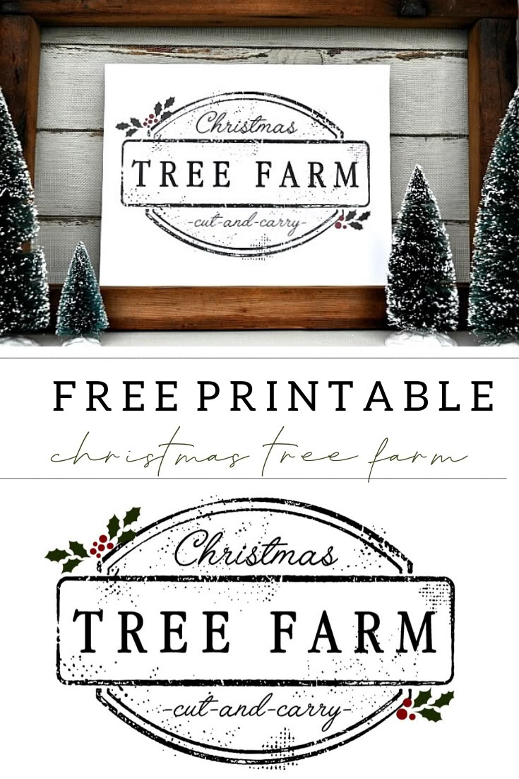 Christmas Tree Farm Printable - Little Glass Jar throughout Christmas Tree Farm Printable Free