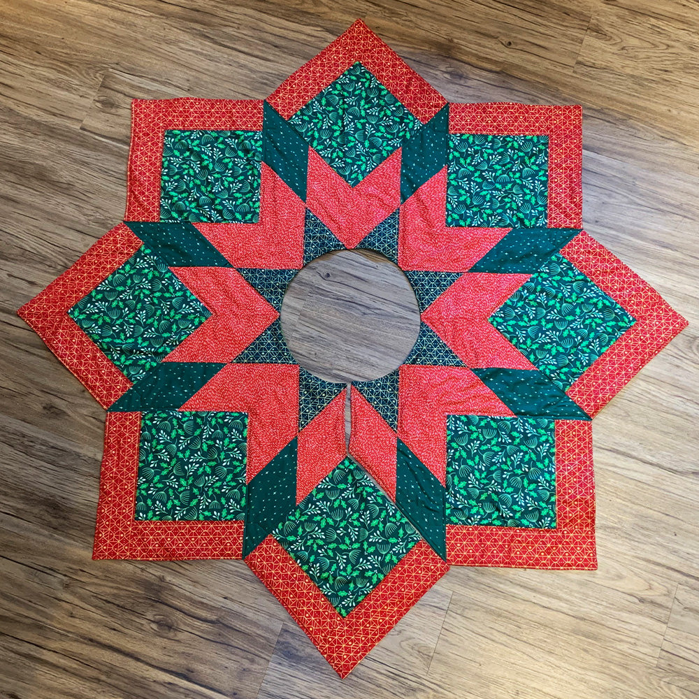 Christmas Tree Skirt Pattern From Jordan Fabrics – Helen&amp;#039;S Closet within Free Printable Christmas Tree Skirt Pattern