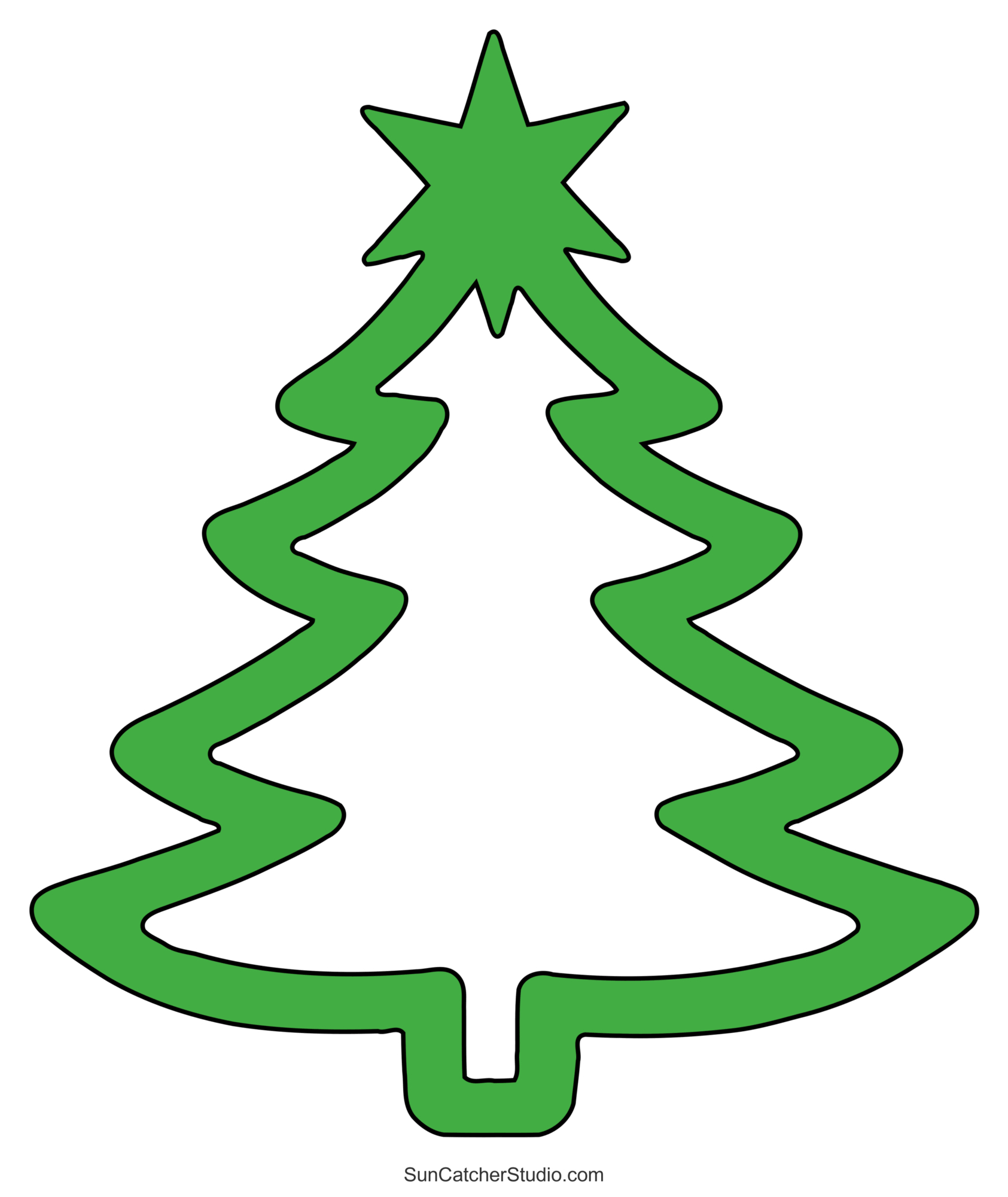 Christmas Tree Templates And Stencils (Free Printable Patterns intended for Free Christmas Tree Stencil Printable