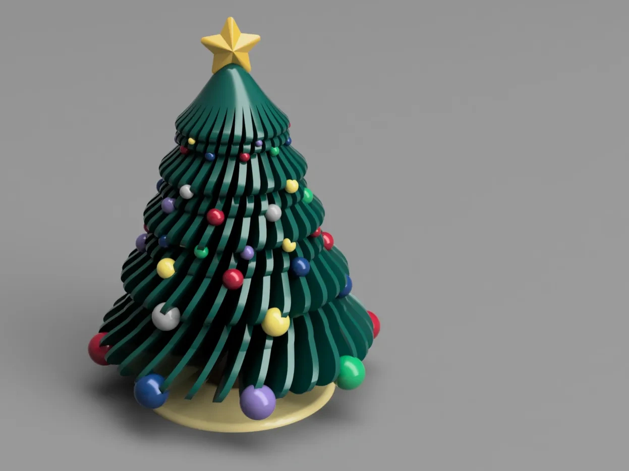 Christmas Tree With Basejakub Lattenberg | Download Free Stl with Mr Printable Christmas Tree