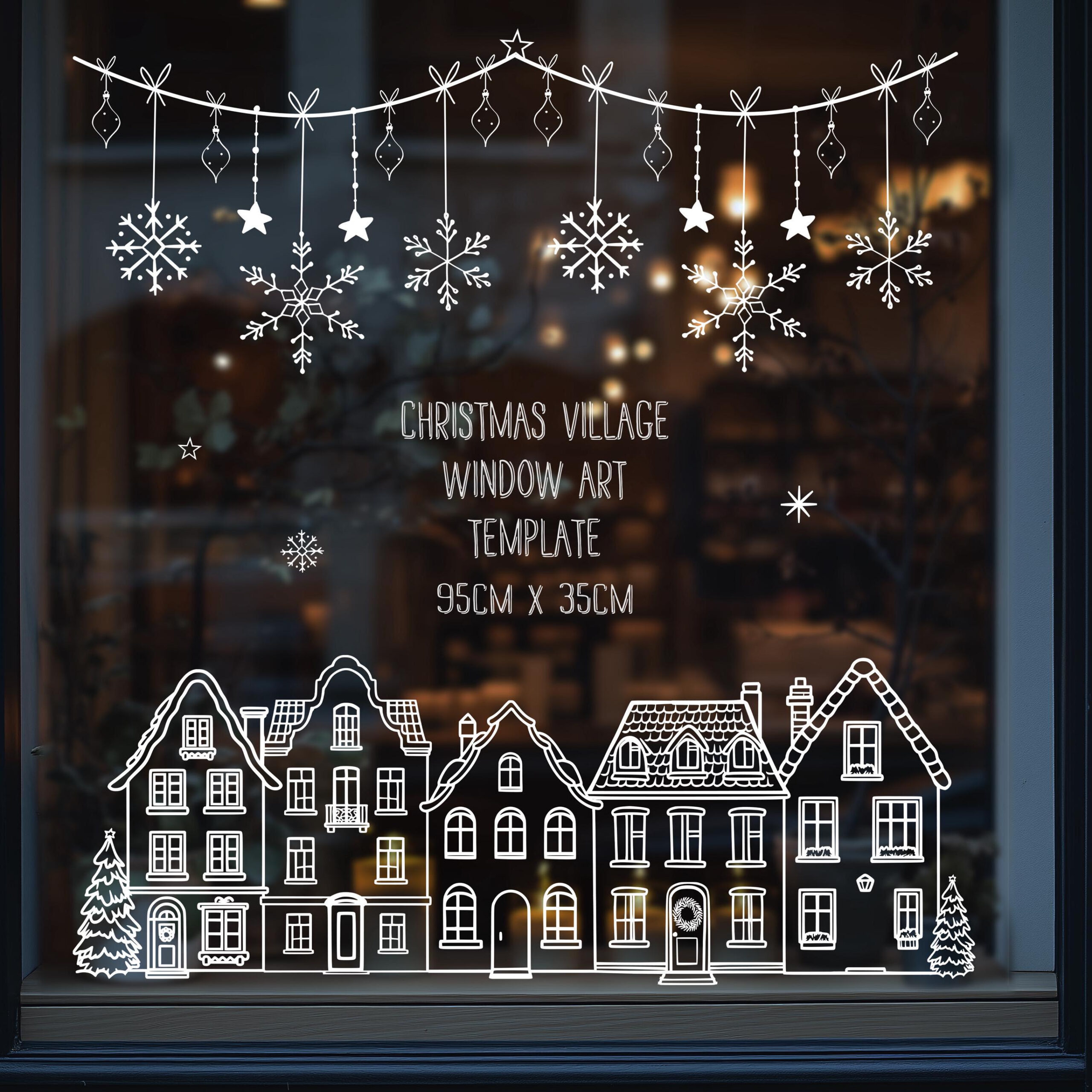 Christmas Village Printable - Etsy intended for Christmas Village Printable Road