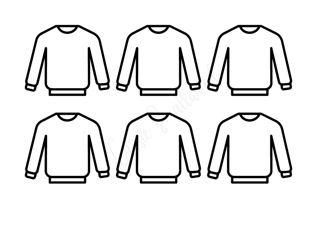 Coloring Ugly Sweater Template Free Outline Christmas Sweater intended for Christmas Sweater Template Printable