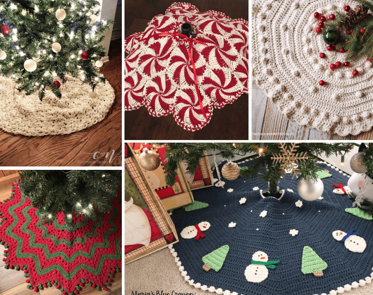 Crochet Tree Skirt Patterns That Sleigh - Crochet 365 Knit Too within Free Printable Crochet Christmas Tree Skirt Pattern